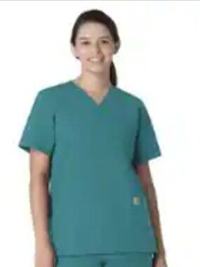 Unisex Force Essentials V-neck 6-pocket Scrub Top 4x